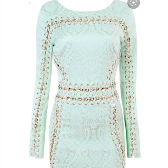 House of CB Dresses & Skirts - NEW House of CB Peyton Mint Jacquard Mini Dress, in XS